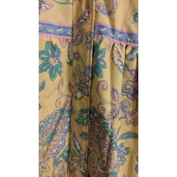 The Top Shop Maxi Nightgown Size Large, Pearlsnap Button - Picture 3 of 11